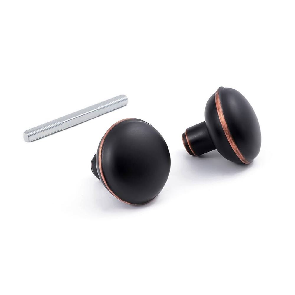 Newliplace Vintage Style Door Knob Set With Spindle, Antique Door Knob-Black 1pc